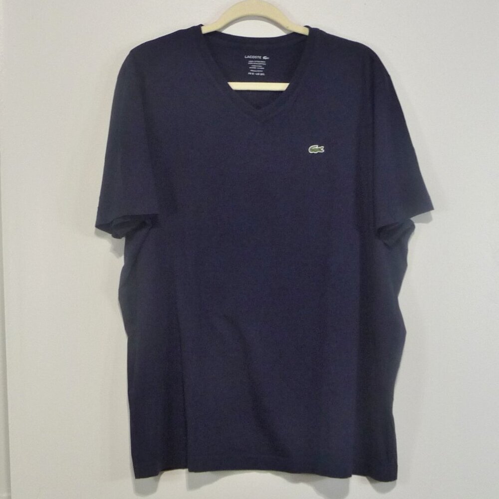 LACOSTE NAVY BLUE T SHIRT SIZE 3XL